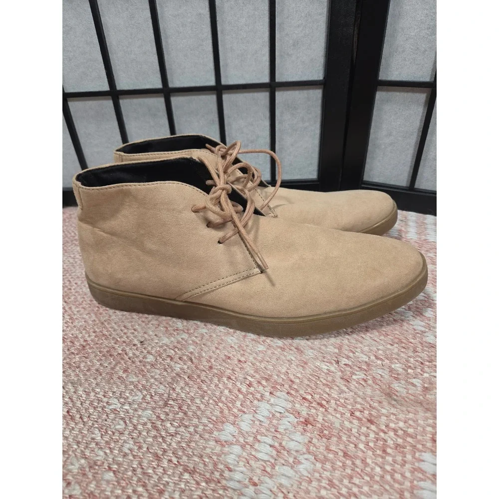 Alfani Barrett Mens Tan Sand Faux Suede Memory Foam Chukka Boots 10.5M